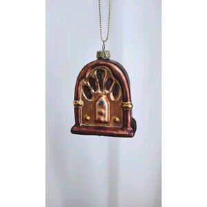 Thomas Pacconi Museum Series Vintage Radio Blown Glass Christmas Ornament